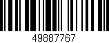 Código de barras (EAN, GTIN, SKU, ISBN): '49887767'