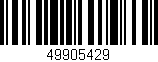 Código de barras (EAN, GTIN, SKU, ISBN): '49905429'
