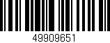 Código de barras (EAN, GTIN, SKU, ISBN): '49909651'