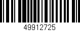 Código de barras (EAN, GTIN, SKU, ISBN): '49912725'