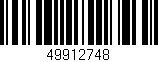Código de barras (EAN, GTIN, SKU, ISBN): '49912748'