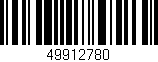 Código de barras (EAN, GTIN, SKU, ISBN): '49912780'