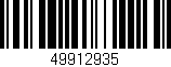 Código de barras (EAN, GTIN, SKU, ISBN): '49912935'