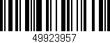 Código de barras (EAN, GTIN, SKU, ISBN): '49923957'