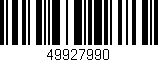 Código de barras (EAN, GTIN, SKU, ISBN): '49927990'