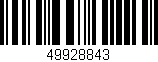 Código de barras (EAN, GTIN, SKU, ISBN): '49928843'