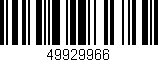 Código de barras (EAN, GTIN, SKU, ISBN): '49929966'