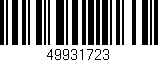 Código de barras (EAN, GTIN, SKU, ISBN): '49931723'
