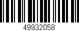 Código de barras (EAN, GTIN, SKU, ISBN): '49932058'
