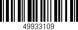 Código de barras (EAN, GTIN, SKU, ISBN): '49933109'