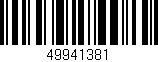 Código de barras (EAN, GTIN, SKU, ISBN): '49941381'