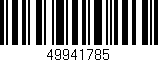 Código de barras (EAN, GTIN, SKU, ISBN): '49941785'