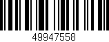 Código de barras (EAN, GTIN, SKU, ISBN): '49947558'