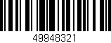 Código de barras (EAN, GTIN, SKU, ISBN): '49948321'