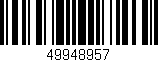 Código de barras (EAN, GTIN, SKU, ISBN): '49948957'