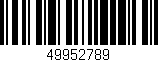 Código de barras (EAN, GTIN, SKU, ISBN): '49952789'