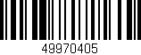 Código de barras (EAN, GTIN, SKU, ISBN): '49970405'