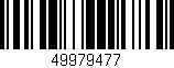 Código de barras (EAN, GTIN, SKU, ISBN): '49979477'