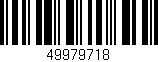 Código de barras (EAN, GTIN, SKU, ISBN): '49979718'