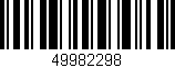 Código de barras (EAN, GTIN, SKU, ISBN): '49982298'