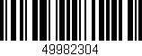 Código de barras (EAN, GTIN, SKU, ISBN): '49982304'
