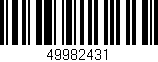 Código de barras (EAN, GTIN, SKU, ISBN): '49982431'