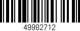 Código de barras (EAN, GTIN, SKU, ISBN): '49982712'