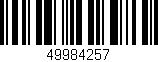 Código de barras (EAN, GTIN, SKU, ISBN): '49984257'