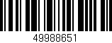 Código de barras (EAN, GTIN, SKU, ISBN): '49988651'