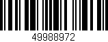 Código de barras (EAN, GTIN, SKU, ISBN): '49988972'