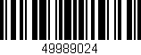 Código de barras (EAN, GTIN, SKU, ISBN): '49989024'