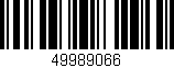Código de barras (EAN, GTIN, SKU, ISBN): '49989066'