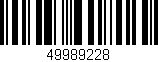 Código de barras (EAN, GTIN, SKU, ISBN): '49989228'