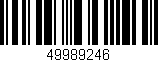Código de barras (EAN, GTIN, SKU, ISBN): '49989246'
