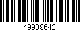 Código de barras (EAN, GTIN, SKU, ISBN): '49989642'