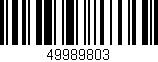 Código de barras (EAN, GTIN, SKU, ISBN): '49989803'