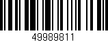 Código de barras (EAN, GTIN, SKU, ISBN): '49989811'