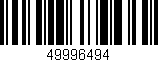 Código de barras (EAN, GTIN, SKU, ISBN): '49996494'