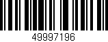 Código de barras (EAN, GTIN, SKU, ISBN): '49997196'