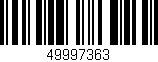 Código de barras (EAN, GTIN, SKU, ISBN): '49997363'