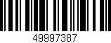 Código de barras (EAN, GTIN, SKU, ISBN): '49997387'