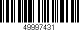 Código de barras (EAN, GTIN, SKU, ISBN): '49997431'