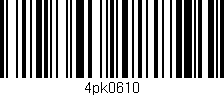 Código de barras (EAN, GTIN, SKU, ISBN): '4pk0610'
