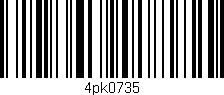 Código de barras (EAN, GTIN, SKU, ISBN): '4pk0735'