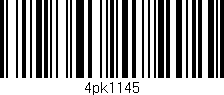 Código de barras (EAN, GTIN, SKU, ISBN): '4pk1145'