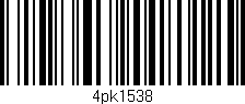 Código de barras (EAN, GTIN, SKU, ISBN): '4pk1538'