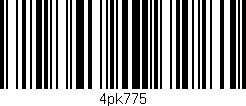 Código de barras (EAN, GTIN, SKU, ISBN): '4pk775'