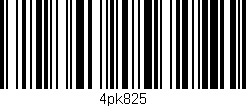 Código de barras (EAN, GTIN, SKU, ISBN): '4pk825'