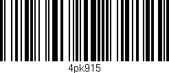 Código de barras (EAN, GTIN, SKU, ISBN): '4pk915'