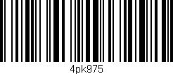 Código de barras (EAN, GTIN, SKU, ISBN): '4pk975'